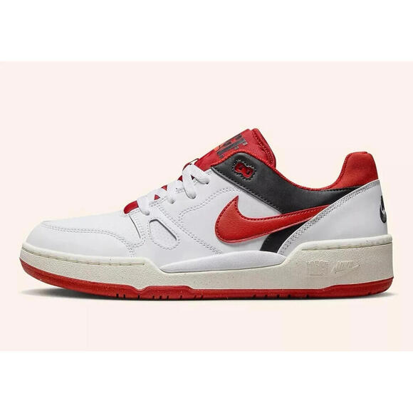 Nike Full Force Low \'Mystic Red\' Red White Black Sneakers Retro Shoes Men Sz 12